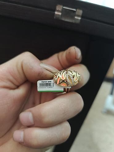 Кольцо, Помолвочное, Проба 585, Фианит