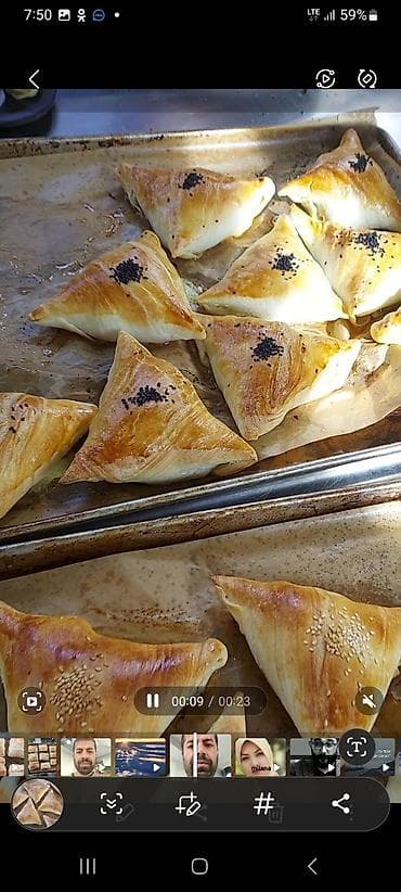 Продукты питания: Самса из слоёного теста - Треугольные пирожки из тонкого — 1