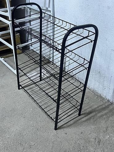 Полка для обуви Материал железо Покраска полимерная Цвета черный at lalafo.kg Полка для обуви Материал железо Покраска полимерная Цвета черный