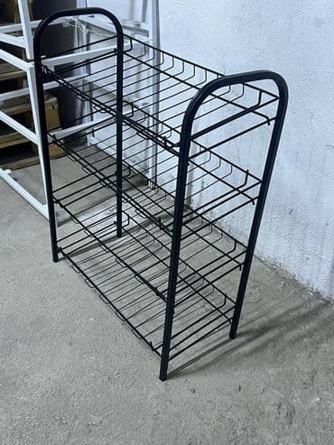 полки для обуви: Полка для обуви Материал железо Покраска полимерная Цвета черный — 1