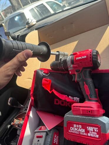 шуруповерт набор: Большой бесшеточный шуруповерт Докачи Патрон 13 мм с рукояткой и — 2