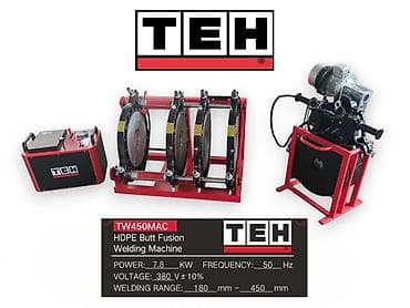 Стыковый сварочный аппарат для ПНД труб TEH TW450MAC Назначение: -
