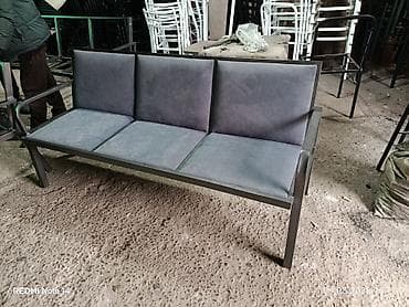 Кресло трехместное, скамейка "Тройка" банкетка для зала ожидания