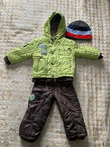 Детская зимняя куртка с комбинезоном 86 см Возраст 1,5-2 года