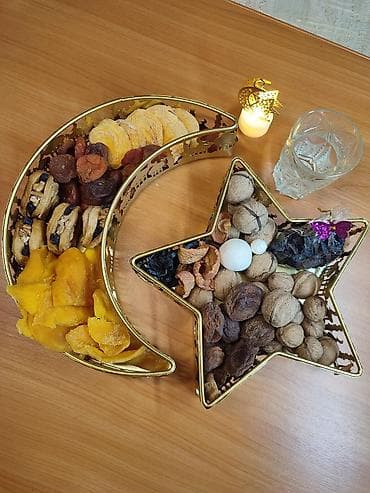 Постельное белье: НОВЫЙ Декор и посуда для Рамадан, ифтар-стола🌙 Металлические — 10