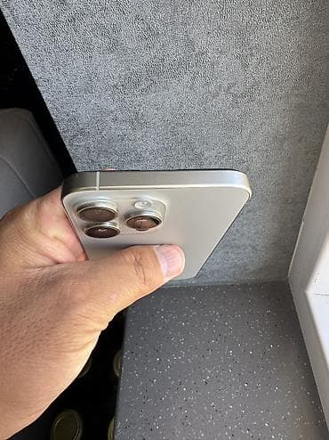 aiphon x: IPhone 15 Pro Max, Б/у, 1 ТБ, Natural Titanium, 76 % — 5