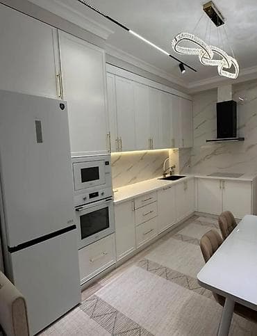 Квартиры: 3 комнаты, 104 м², Элитка, Асанбай мкр Элитка, 3 этаж, Евроремонт — 10