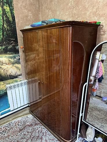 шкаф сатам: Шифоньерлер, кийидер үчүн шкафтар, Түз, Жыгач — 3