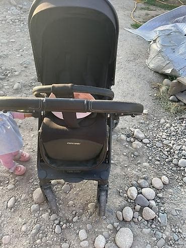 машина оюнчук: Прогулочная коляска InIng Baby (черная) - Легкая и маневренная — 4