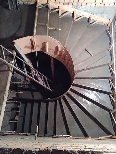 full construction: Бетонная лестница Для дома, Бесплатный замер, Форма лестницы: Винтовая — 4