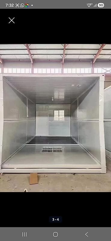 готовые домики: Складной модульный дом/бытовка (folding container house) - Тип — 4
