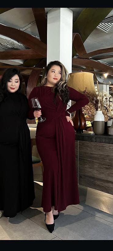 Размер 56 Элегантное вечернее платье макси - Фасон