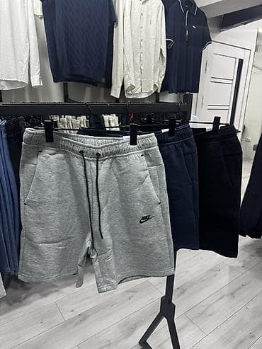 Шорты: Мужские шорты, M, L, XL, Nike, Новый, цвет - Серый, Самовывоз — 1