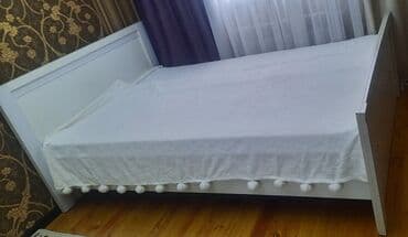 двуспальные кровати бишкек: Уктоочу бөлмө гарнитуру, Колдонулган, Эки кишилик керебет, Акылуу жеткирүү, түсү - Ак — 2