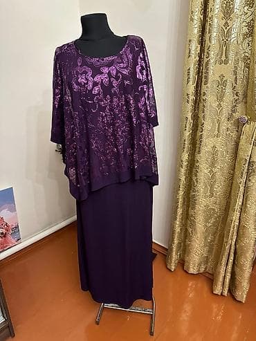 Мужская одежда: Вечернее платье, Классическое, Длинная модель, С рукавами, С пайетками, L — 1