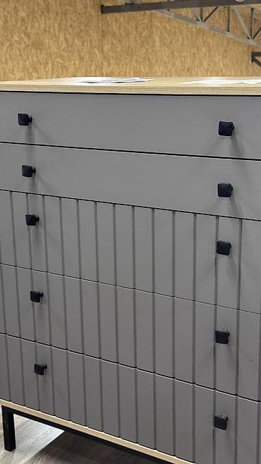 Офис эмереги: Кийим үчүн комод, Жаңы, Күзгүсүз, ЛДСП, түсү - Боз, Өзү алып кетүү, Акысыз жеткирүү, Акылуу жеткирүү — 3