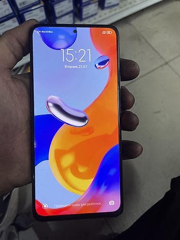 redmi 11 т: Redmi, Redmi Note 11 Pro 5G, Колдонулган, 128 ГБ, түсү - Көгүлтүр, 2 SIM — 2