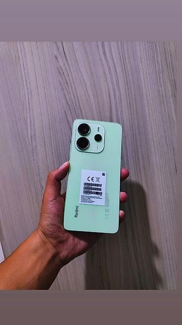 часы 4g: Redmi, Redmi Note 14, Б/у, 256 ГБ, цвет - Зеленый, 1 SIM, 2 SIM — 1
