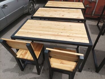 современные столы и стулья для кухни: Кухонный стол и стул — 7