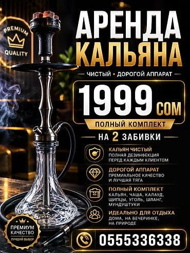mass: Аренда кальяна — чистый, дорогой аппарат - Полный комплект на 2 — 1