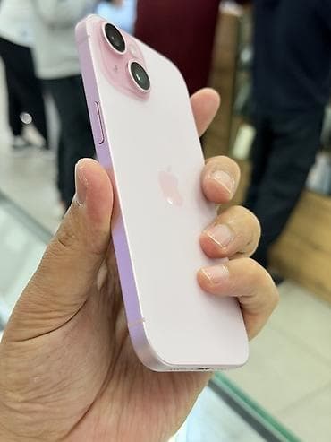 iphone 22: IPhone 15, Б/у, 256 ГБ, Розовый, Кабель, 89 % — 5