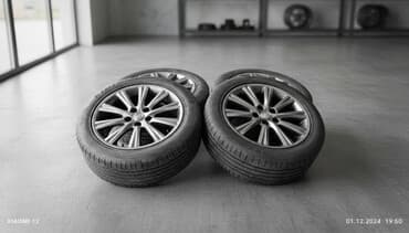 Колеса в сборе R 17, Б/у, Комплект, Литые, отверстий - 5