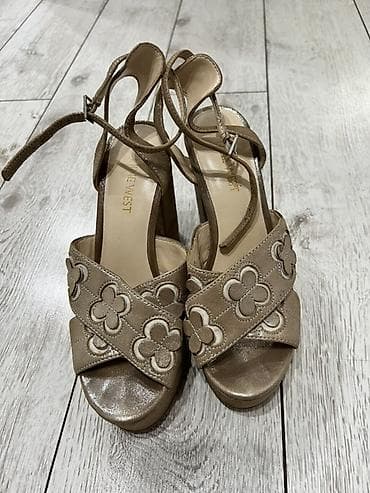 шиммер: Босоножки на высоком каблуке Nine West - Модель: босоножки на — 1