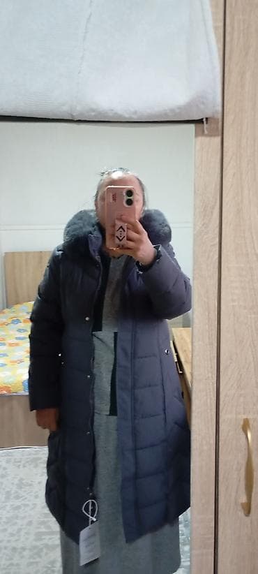 lining 38: Женское стёганое пальто. Размер 46-48. Лёгкое и удобное. Капюшон и мех — 8