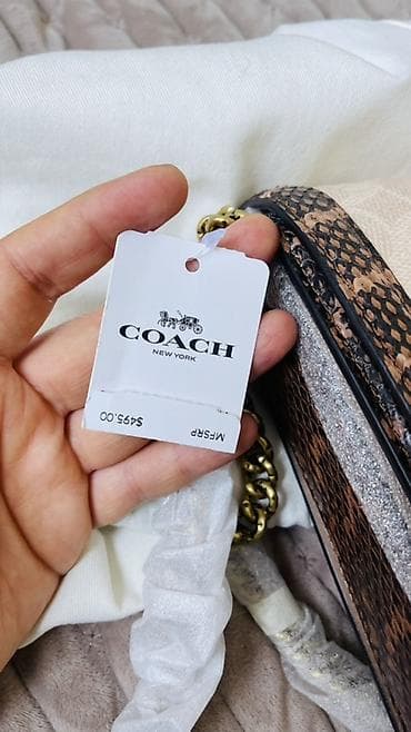 лакосте сумка: Классическая сумка, Coach, Материал: Комбинированный материал, Оригинал, Женские — 9