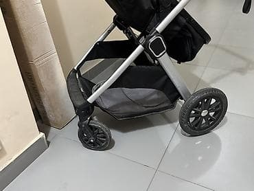 Коляски: Коляска, цвет - Серебристый, Б/у — 8