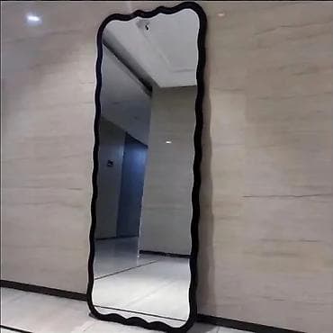 зеркало большое цена: Напольное зеркало в полный рост с волнистой рамкой. - Тип: напольное — 2