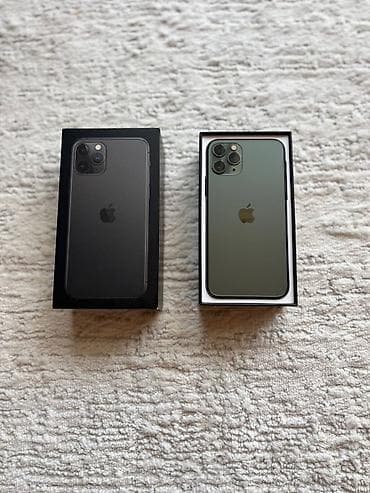 iphome 12: IPhone 11 Pro, Б/у, 256 ГБ, Matte Midnight Green, Защитное стекло, Чехол, Коробка, 71 % — 2