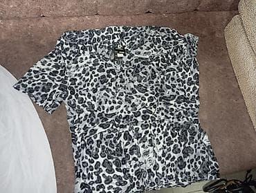 самые модные блузки: Блузка, Классическая модель, Шифон, Леопардовый принт, С воланами — 1