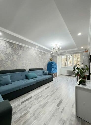 однокомнатная квартира в центре города ош: 2 комнаты, 43 м², 104 серия, 2 этаж, Евроремонт — 1