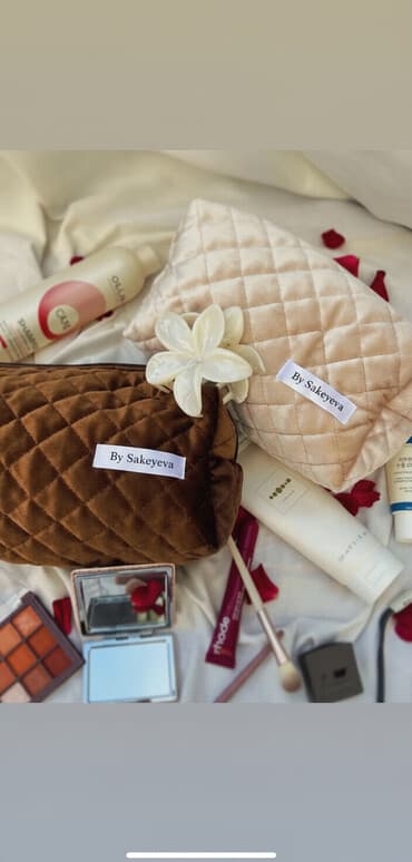 Аксессуары: Косметичка, Материал: Бархат, Женские, Новый — 3