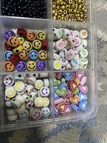 биндеры 15 листов для дома: Набор бусин для творчества в органайзере - Прозрачный контейнер с — 7