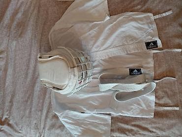 Спортивные сумки: Комплект экипировки для единоборств. Состав: - Кимоно Adidas (куртка — 3