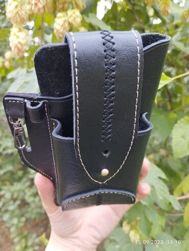 самсунг флип 5: Кобура наременная из натуральной кожи КРС ручной работы чехол для — 3