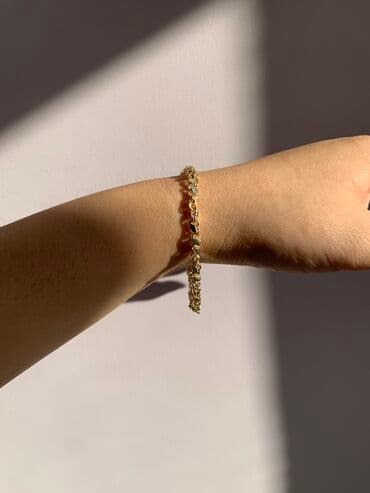 золотой браслет бу: Серебряный Браслет под золото — 5