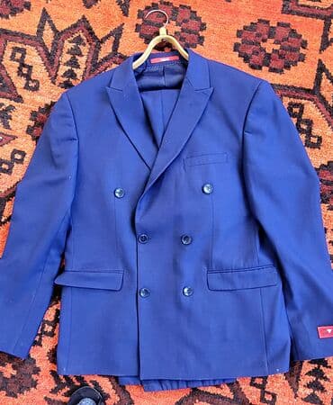 Мужской костюм, 7XL, Alessandro Manzoni, Б/у, цвет - Синий, Самовывоз