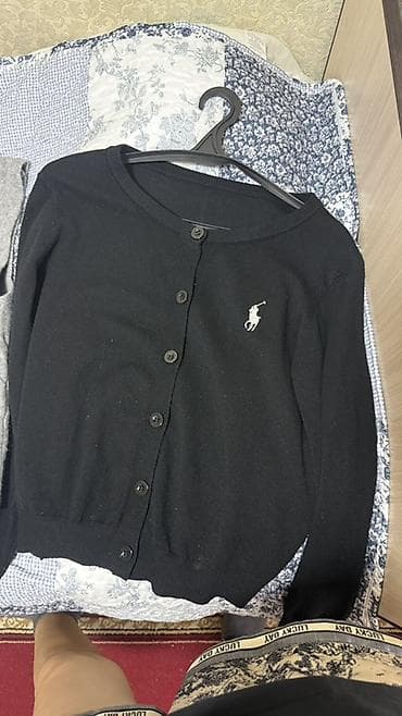 Бөбөктөр үчүн топтомдор: Набор базовой одежды с логотипом Polo: - Черный лонгслив — 3