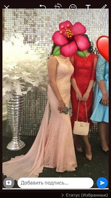 Вечернее платье, одевали один раз