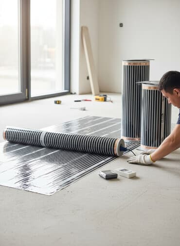 пленочный теплый пол: Пленочный теплый пол PTC (положительный температурный коэффициент) — 1