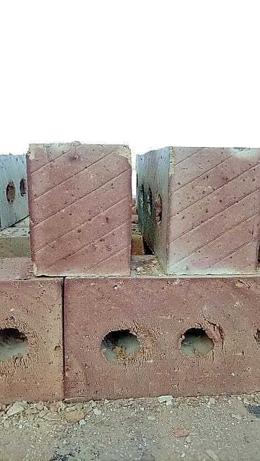 Тешиктүү, Бышкан кирпич, Жарым блок, 250×120×90 — 3