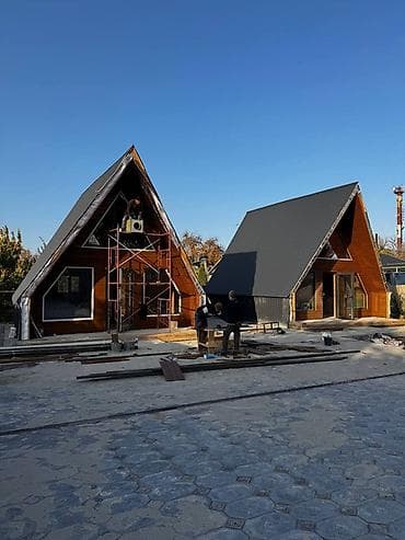 драгоценный камень: A-frame дом с панорамным остеклением. Строим А Фрейм | Барнхаус | — 4