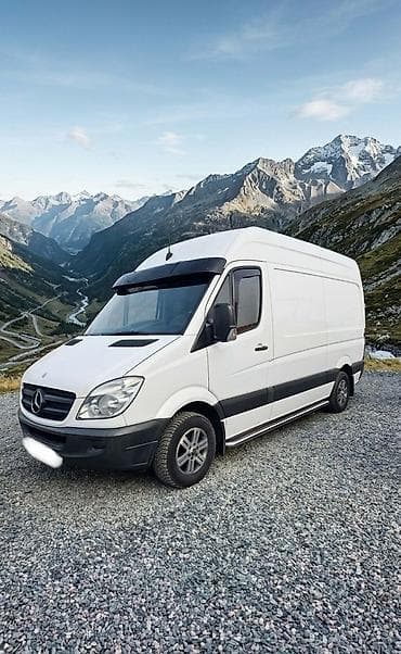 кант эвакуатор: Mercedes-Benz Sprinter, белый фургон (длинная база, высокий крыша) — 1