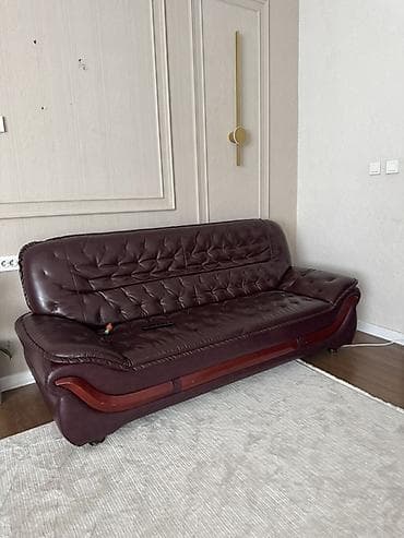 мебель в гостинную: Комплект мягкой мебели, цвет - Коричневый — 2