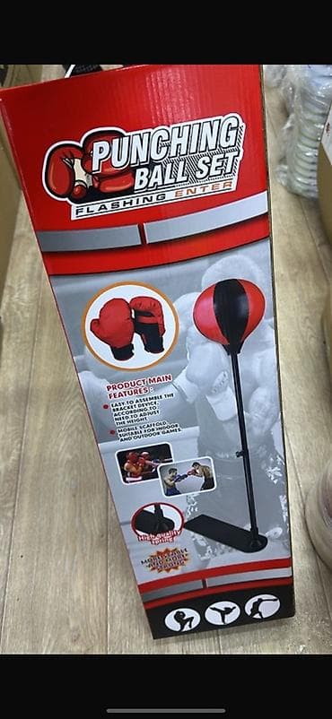детский груша: Детский боксерский набор Punching Ball Set Боксерский перчатки Новая — 5
