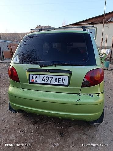 айнек авто: Daewoo Matiz: 2006 г., 0.8 л, Автомат, Бензин, Хетчбек — 2