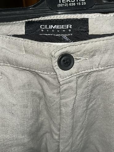 холодок брюки: Мужские лён брюки-чино Climber by Cuno - Модель: Chino Relaxed Fit — 3